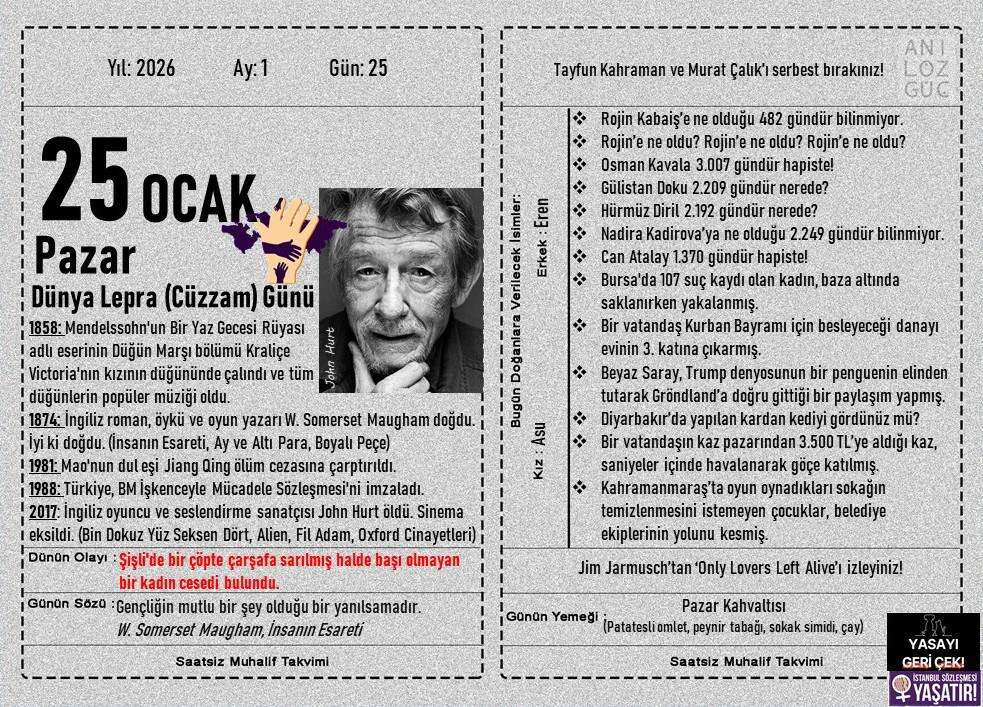 Dünya Lepra (Cüzzam) Günü 1